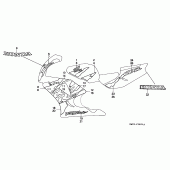 Схема вузла: Stripe / mark (6) для Honda CBR900RR CBR919RR Fireblade
