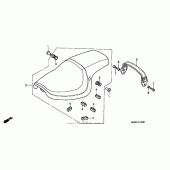 Схема узла: Сиденье для Honda VT750 Shadow Spirit