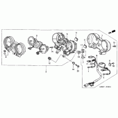 Схема узла: Панель приборов (CBF600N/NA) для Honda CBF600