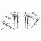 Схема вузла: Шток і Клапан для Honda VT600 Shadow VLX