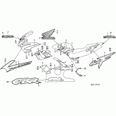Схема вузла: Наклейки (CBR600FV / FW) для Honda CBR600 CBR600F