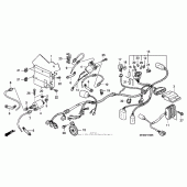 Схема вузла: Електрообладнання для Honda VTX1300