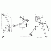 Схема вузла: Pedal + stand для Honda XR650