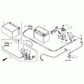 Схема вузла: Акумулятор для Honda CB1300 Super Four