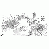 Схема вузла: Головка циліндра для Honda GL1800 Gold Wing F6B Bagger