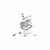 Схема вузла: Клапанна кришка для Honda CRF250 CRF250R