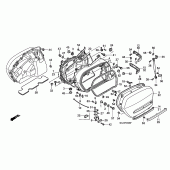 Схема вузла: Saddlebag для Honda GL1800 Gold Wing