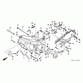 Схема вузла: Рама (CBR600RR3 / 4) для Honda CBR600 CBR600RR