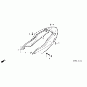 Схема вузла: Задній обтічник (CBR600F / F44) для Honda CBR600 CBR600F