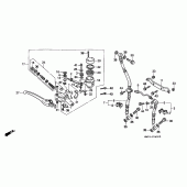 Схема вузла: Передній гальмівний циліндр для Honda CBR900RR CBR900RR Fireblade