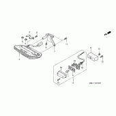 Схема вузла: Задній ліхтар (Стоп-сигнал) для Honda CB1300 Super Four