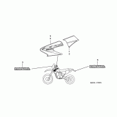 Схема узла: Наклейки (XR650R5) для Honda XR650