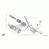 Схема вузла: Стартер електричний для Honda CRF450 CRF450X