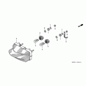 Схема вузла: Задній ліхтар (Стоп-сигнал) (CBR600F42-3 / FS / FR) для Honda CBR600 CBR600FS Sport Edition