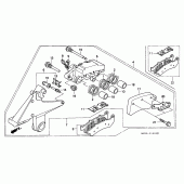 Схема вузла: Задній гальмівний супорт для Honda CBR1000 CBR1000F
