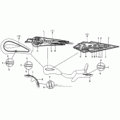 Схема вузла: Vt1100c emblem для Honda VT1100 Shadow