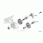 Схема узла: Final gear для Honda ST1300 Pan-European