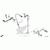 Схема вузла: Педаль (Лапка) для Honda CBR1000 CBR1000RR Fireblade