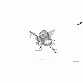 Схема вузла: Панель приладів для Honda VT750 Shadow Aero