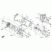 Схема вузла: Водяний насос для Honda CBF1000
