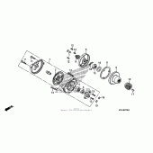 Схема вузла: Масляний насос для Honda CRF230 CRF230F