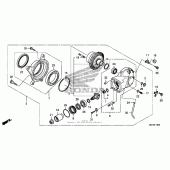 Схема вузла: Final driven gear для Honda NSA700 DN-01
