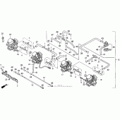 Схема вузла: Карбюратор в зборі для Honda CBR900RR CBR919RR Fireblade