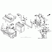 Схема узла: Аккумулятор для Honda GL1500 Valkyrie Interstate