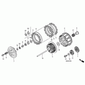 Схема вузла: Зчеплення для Honda CRF450 CRF450R