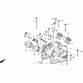 Схема вузла: Клапанна кришка для Honda XR600
