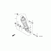 Схема вузла: Задня підвіска для Honda CB600F Hornet