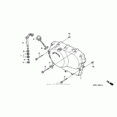 Схема вузла: Права кришка картера для Honda VT600 Shadow VLX Deluxe