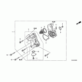 Схема узла: Водяной насос для Honda GL1800 Gold Wing