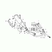 Схема вузла: Вихлопна система для Honda XRV750 Africa Twin