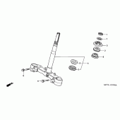 Схема узла: Рулевая траверса для Honda FJS600 Silver Wing