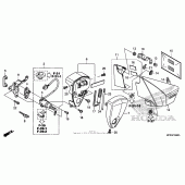 Схема вузла: Side cover + tools + combination switch для Honda VT1300 Sabre
