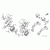 Схема вузла: Air duct (GL1800A1 / A2 / A3 / A4 / A5) для Honda GL1800 Gold Wing
