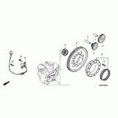 Схема узла: Привод стартера для Honda VT750 Shadow Aero