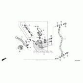 Схема вузла: Передній гальмівний циліндр для Honda CRF150 CRF150R