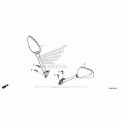 Схема вузла: Mirror для Honda CBR500 CBR500R