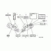 Схема узла: Информационные наклейки для Honda ST1100 Pan-European