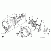Схема узла: Фара (CM/U) для Honda CB900 Hornet