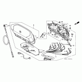 Схема вузла: Панель приладів для Honda NX650 Dominator