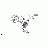 Схема вузла: Генератор для Honda XR250