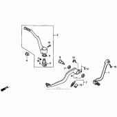 Схема узла: Педаль(Лапка) для Honda CR250