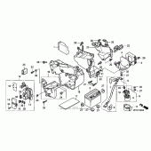 Схема вузла: Battery + battery box для Honda VT600 Shadow VLX