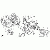 Схема узла: Картер двигателя для Honda CR250