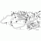 Схема узла: Water pipe для Honda GL1800 Gold Wing