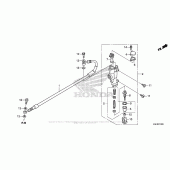Схема вузла: Задній гальмівний циліндр для Honda CRF150 CRF150R
