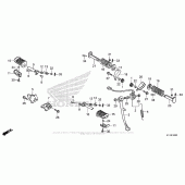 Схема вузла: Підніжки для Honda CMX250 Rebel